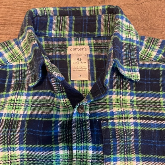 Carters button up flannel - Picture 3 of 3